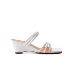 Wedges-L'INTERVALLE Muelle White Leather