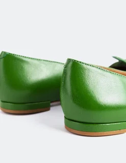 Ballerinas-L'INTERVALLE Mulan Green Leather