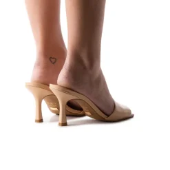 Mid Heels|Mules-L'INTERVALLE Mylos Camel Leather