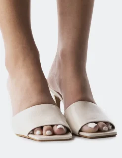 Mid Heels|Mules-L'INTERVALLE Mylos Cream Naplack