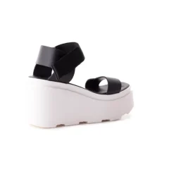 Wedges-L'INTERVALLE Myo Black Leather