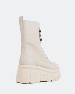 Ankle Boots-L'INTERVALLE Nanaimo Beige Leather