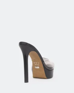 Platform|High Heels-L'INTERVALLE Nene, Black Clear/Vinyl Noir