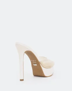 Platform|High Heels-L'INTERVALLE Nene, Off White Clear/Vinyl Blanc Cassé
