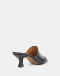 Mid Heels-L'INTERVALLE Neptune Black Leather/Cuir Noir