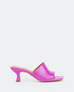 Mid Heels-L'INTERVALLE Neptune Purple Leather/Cuir Violet