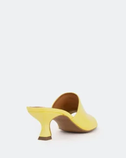 Mid Heels-L'INTERVALLE Neptune Yellow Leather/Cuir Jaune