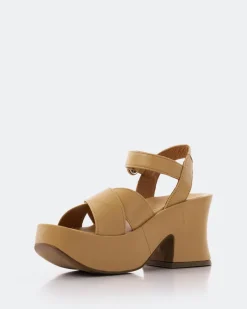 Platform-L'INTERVALLE Nerissa Camel Leather
