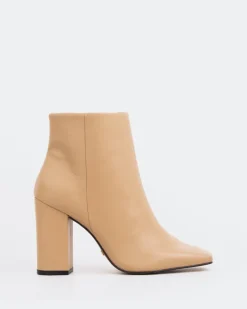 Ankle Boots-L'INTERVALLE Nesrine Camel Leather