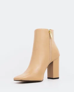 Ankle Boots-L'INTERVALLE Nesrine Camel Leather