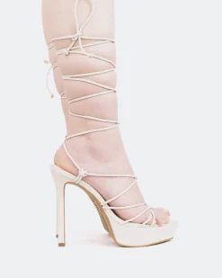 Platform|Strappy-L'INTERVALLE Nevis Off White Leather