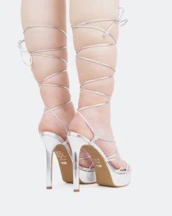 Platform|Strappy-L'INTERVALLE Nevis Silver Metal