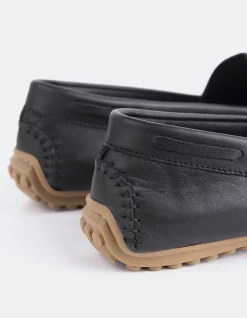Loafers-L'INTERVALLE Nhuna Black Leather