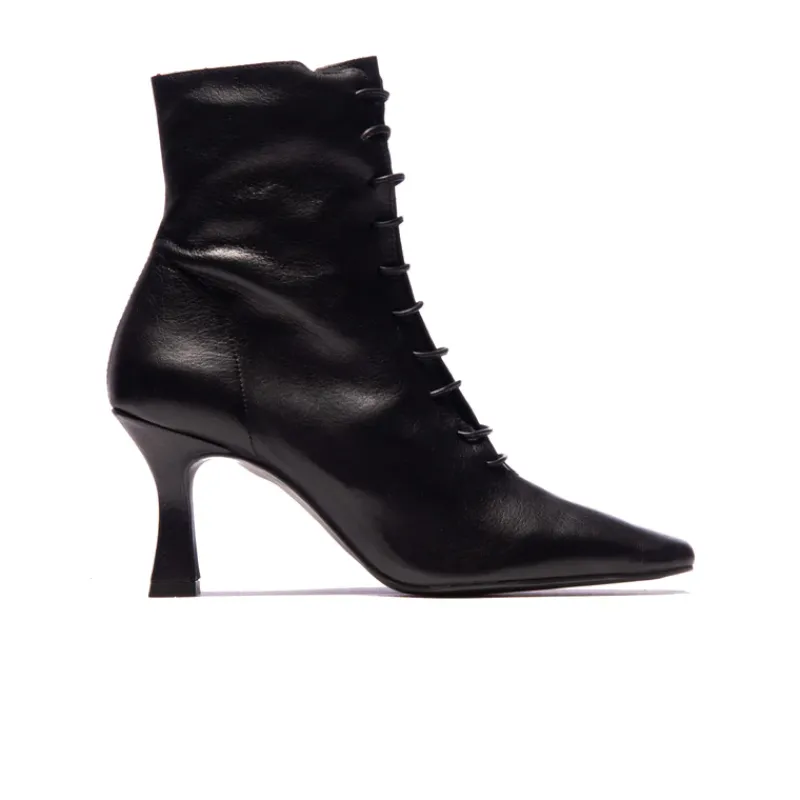 Ankle Boots-L'INTERVALLE Noble Black Leather