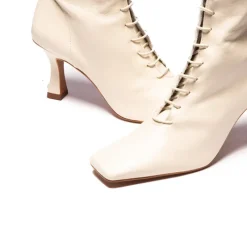 Ankle Boots-L'INTERVALLE Noble Off White Leather