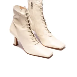Ankle Boots-L'INTERVALLE Noble Off White Leather