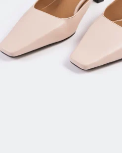 Mules-L'INTERVALLE Nostrand Nude Leather