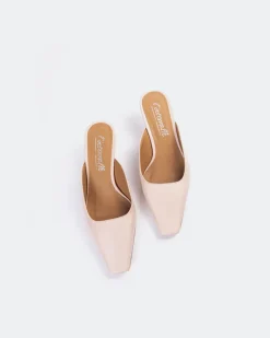 Mules-L'INTERVALLE Nostrand Nude Leather