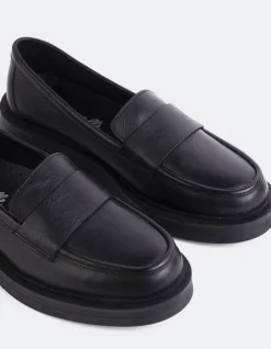 Loafers-L'INTERVALLE Novee Black Leather