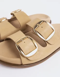 Flats-L'INTERVALLE Odalisque Camel Leather