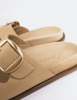 Flats-L'INTERVALLE Odalisque Camel Leather