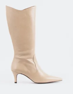 Tall Boots-L'INTERVALLE Odyssia Camel Leather