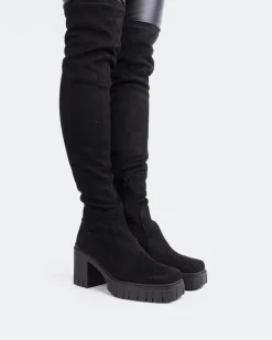 Over-the-knee-L'INTERVALLE Orford Black Suede