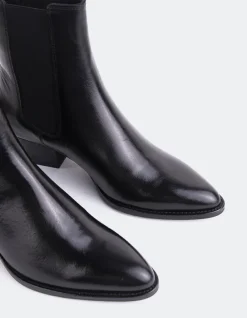 Chelsea|Ankle Boots-L'INTERVALLE Orsogna Black Leather