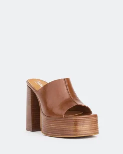 Platform-L'INTERVALLE Overboard Tan Leather/Cuir Ocre
