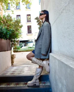 Tall Boots-L'INTERVALLE Pacika Cream Leather