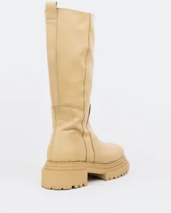 Tall Boots-L'INTERVALLE Pacika Cream Leather