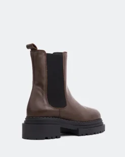 Chelsea|Ankle Boots-L'INTERVALLE Pacio Brown Leather
