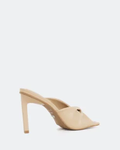 Mules-L'INTERVALLE Paqueta, Camel Leather/Cuir Chameau