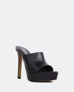 Platform|High Heels-L'INTERVALLE Paraga Black Leather