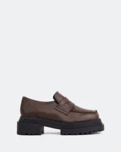 Loafers-L'INTERVALLE Patio Brown Leather
