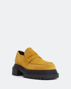 Loafers-L'INTERVALLE Patio Camel Suede
