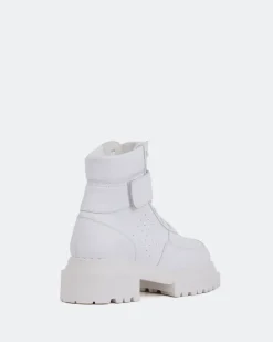 Ankle Boots-L'INTERVALLE Peline White Leather