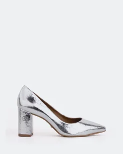 Pumps-L'INTERVALLE Peony Silver Croco