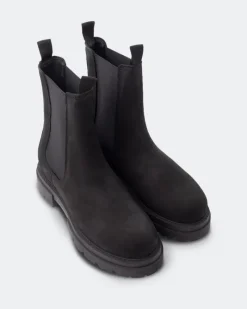 Chelsea|Ankle Boots-L'INTERVALLE Percé Black Nubuck