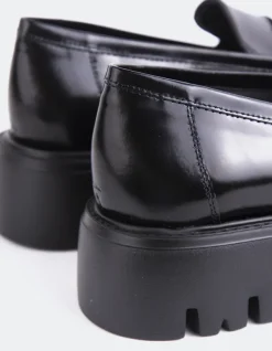 Loafers-L'INTERVALLE Pesaro Black Leather