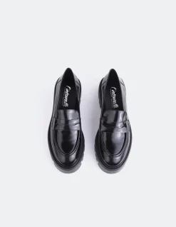 Loafers-L'INTERVALLE Pesaro Black Leather