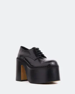 Platforms|Lace-up-L'INTERVALLE Phineas Black Leather
