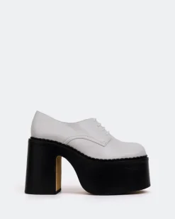 Platforms|Lace-up-L'INTERVALLE Phineas White Leather