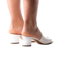 Mid Heels|Mules-L'INTERVALLE Pico White Naplack