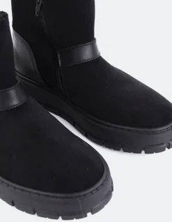 Ankle Boots-L'INTERVALLE Plorin Black Suede