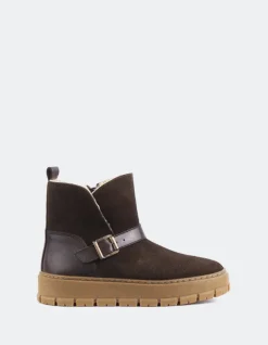 Ankle Boots-L'INTERVALLE Plorin Brown Suede