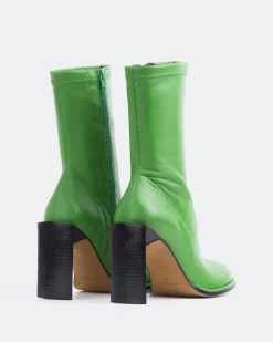 Stretch|Ankle Boots-L'INTERVALLE Point Green Stretch