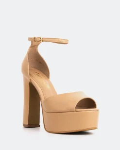 Platform-L'INTERVALLE Porfi Camel Leather