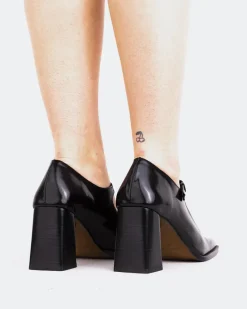 Mary-jane-L'INTERVALLE Posh Black Leather