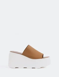 Wedges-L'INTERVALLE Positive Tan Leather